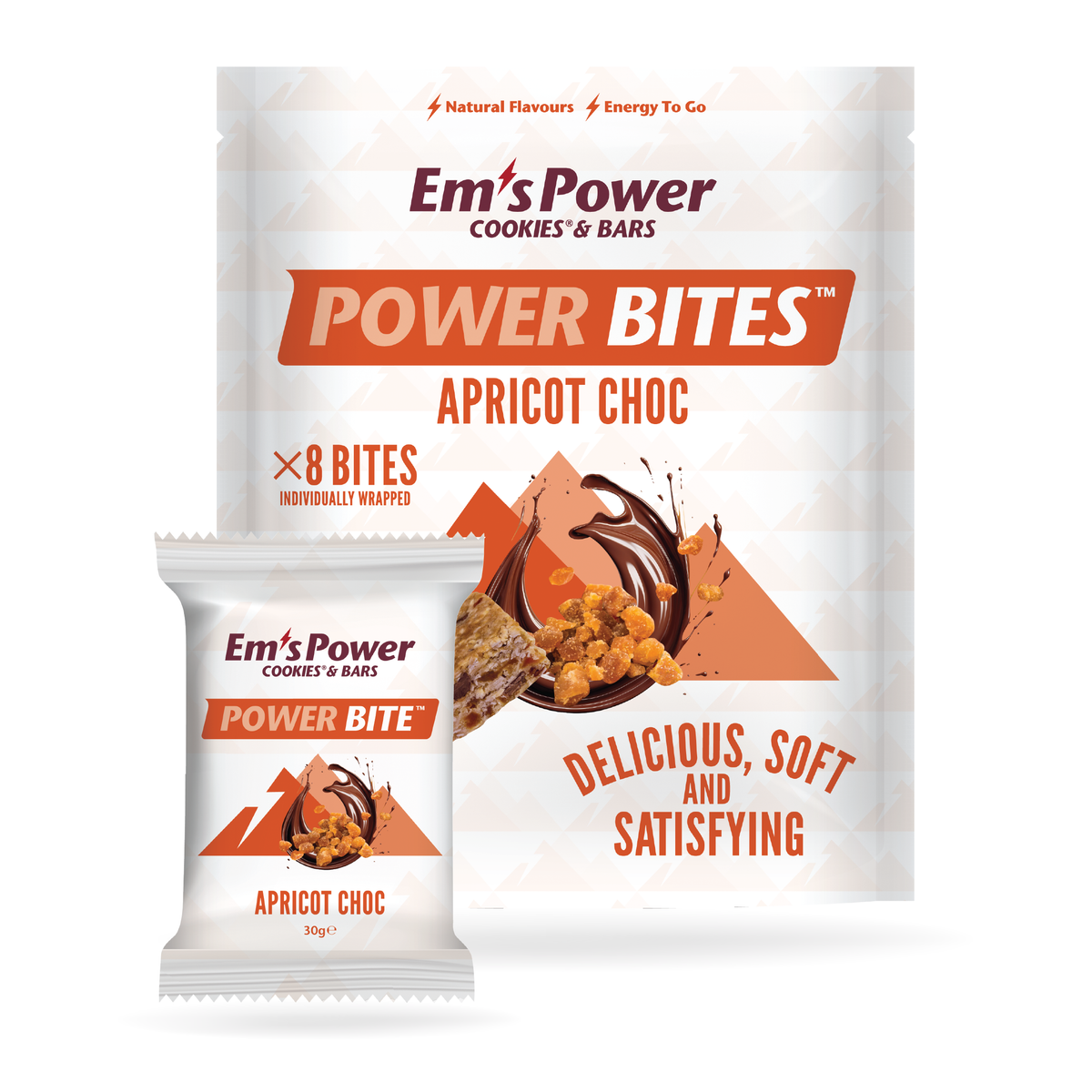 Apricot Choc Em's Power Bites 8 Pack – Munchtime