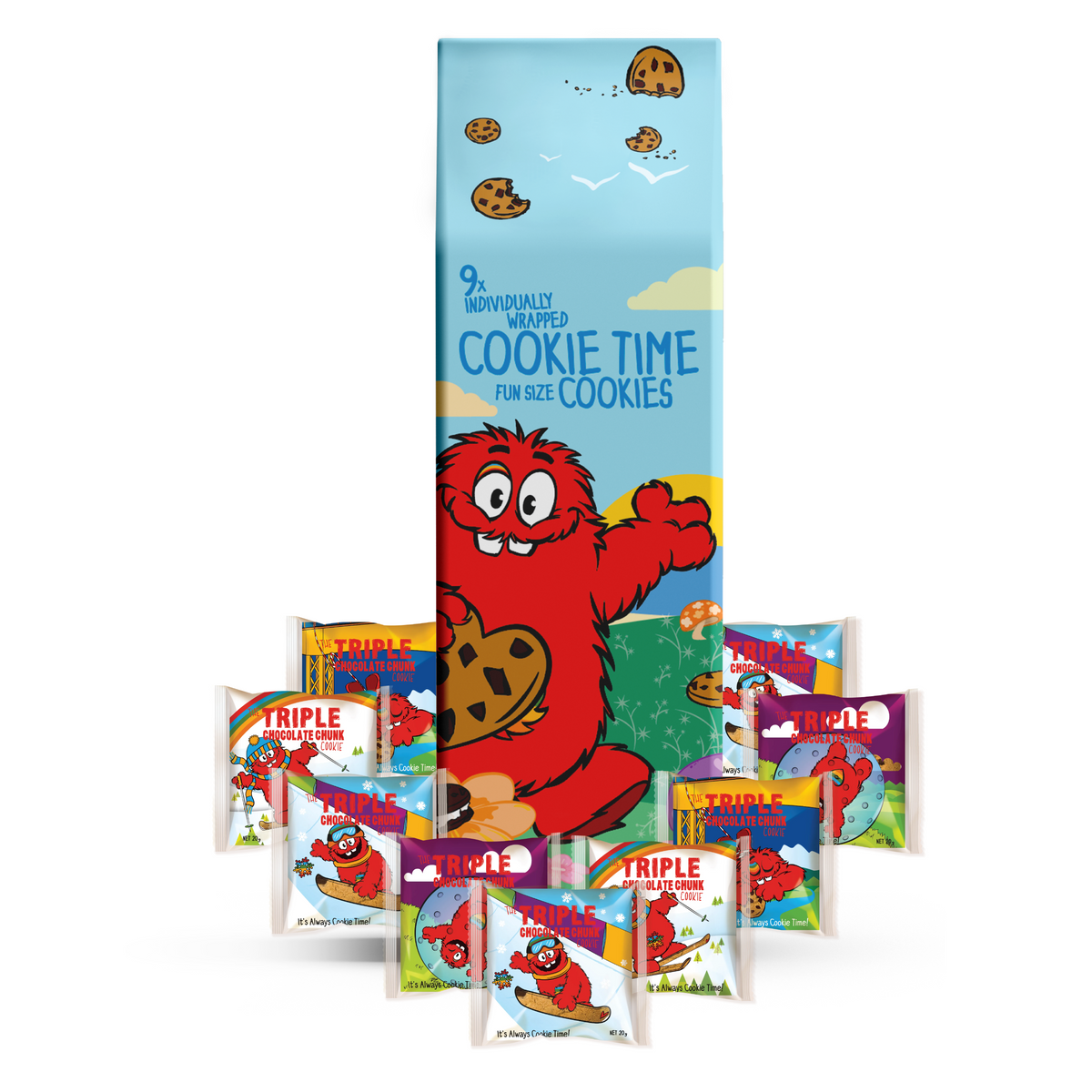 1000ml Four Seasons Milk Carton with Fun Size Cookies – Munchtime