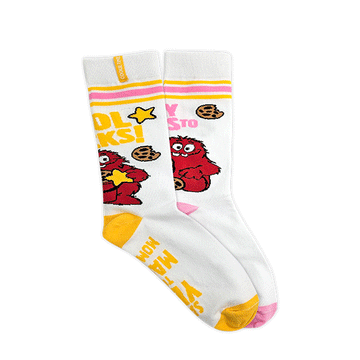 White Cookie Time Magic Moments Socks - Adult Size – Munchtime