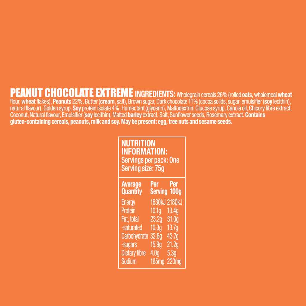 Corporate - Full Carton (110 units) Bumper Trail Peanut Chocolate Extreme Bar