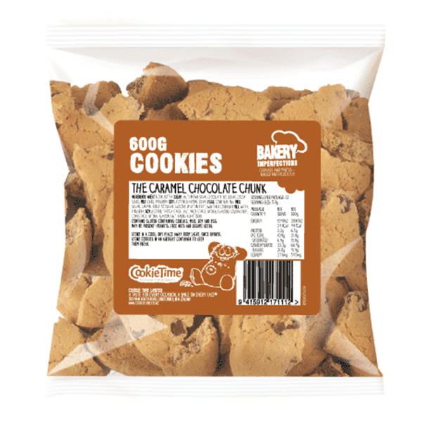 600g Caramel Chocolate Chunk Cookies - Bakery Imperfections