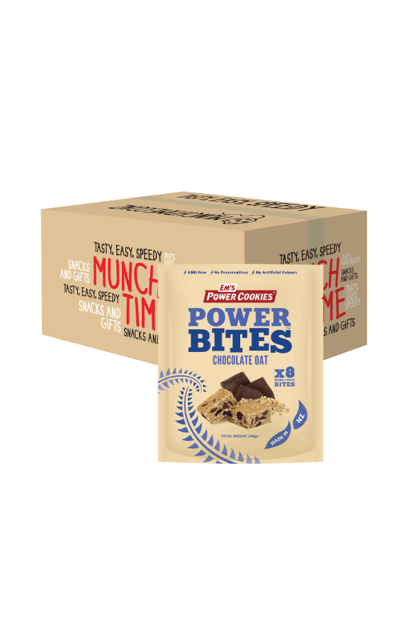 Corporate - Full Carton Em's Chocolate Oat Power Bites (30 units)