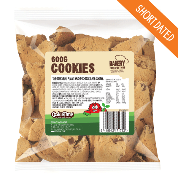 [2CPOCCP] 600g Plant Based Chocolate Chunk Cookies - Bakery Imperfections