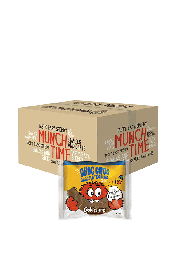 Corporate - Full Carton (120 units) of Choc Choc Chocolate Chunk 85g Cookies