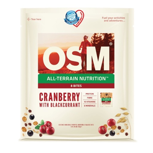 Corporate - Full Carton OSM Cranberry and Blackcurrant 8 Pack Bites (30 units)