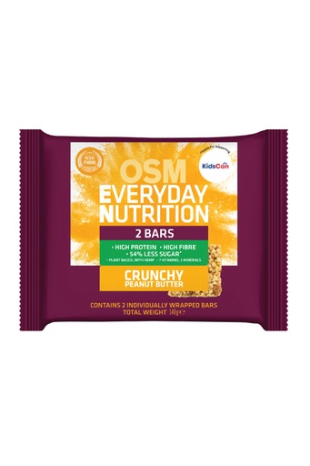 Corporate - Full Carton (36 units) OSM Everyday Nutrition Crunchy Peanut Butter 2 Bar Pack