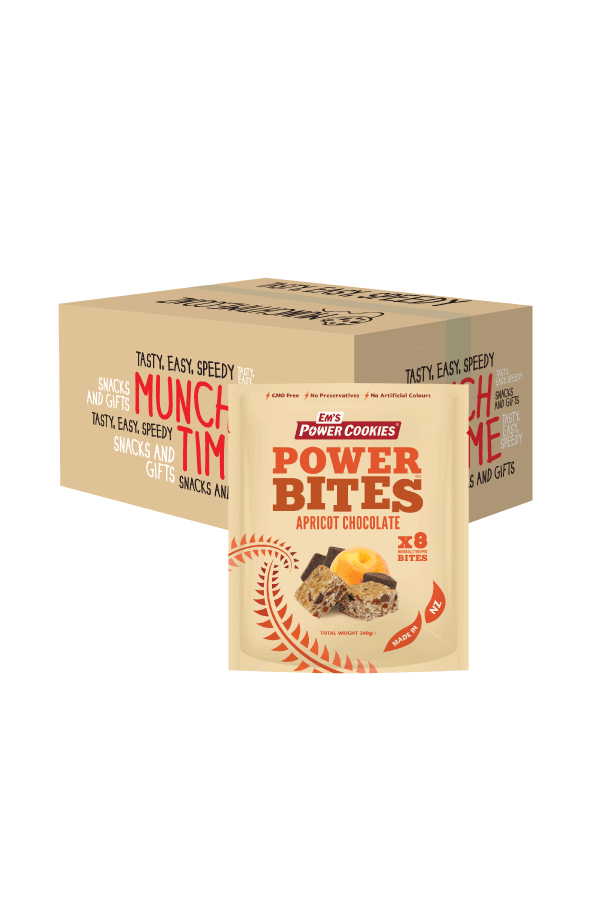 Corporate - Full Carton Em's Apricot Chocolate Power Bites (30 units)
