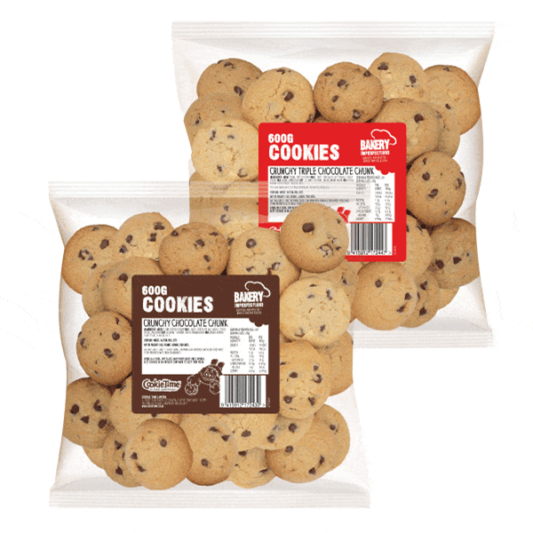 600g Crunchy & Crunchy Triple Chocolate Chunk Double Deal - Bakery Imperfections