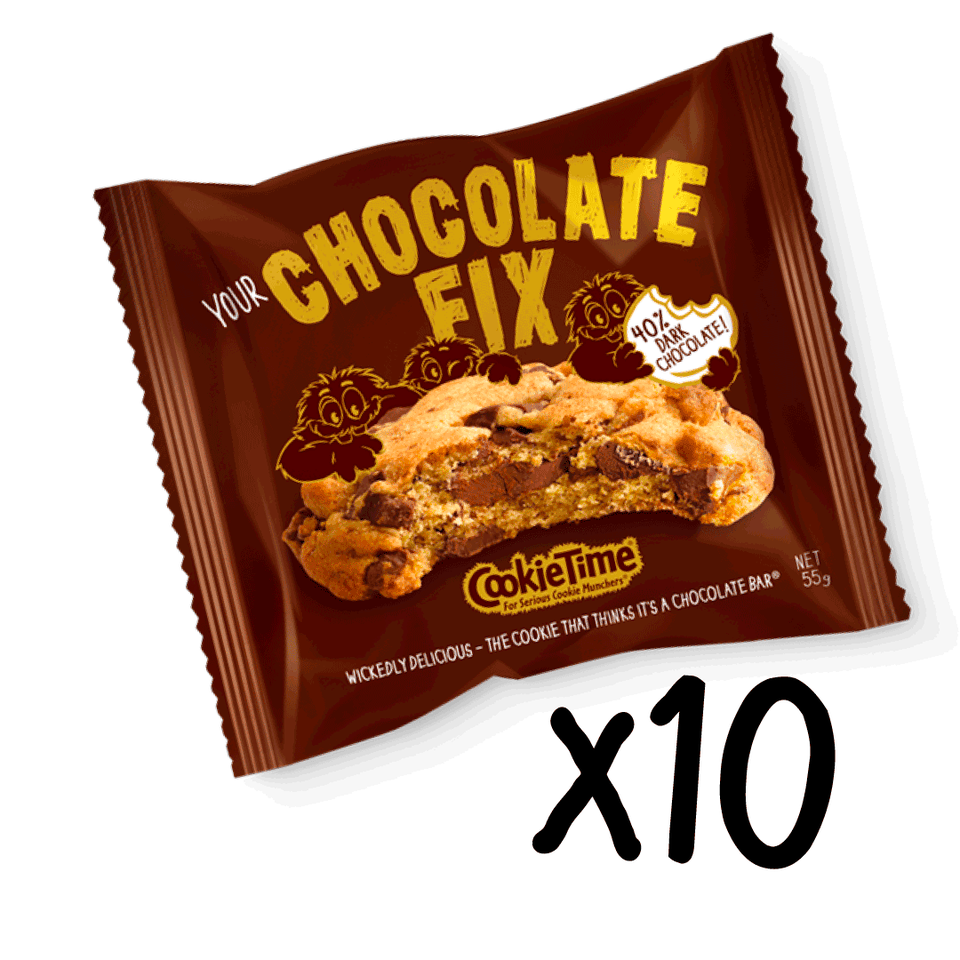 10x Chocolate FIX 55g Cookies