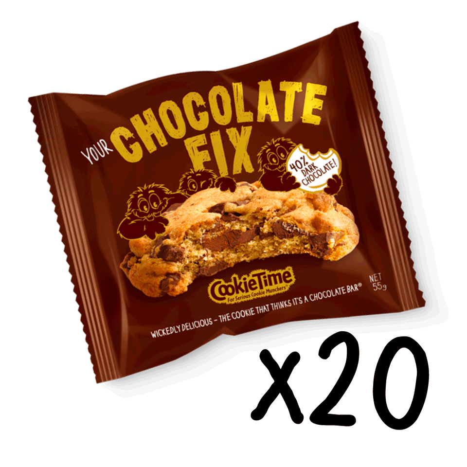 20x Chocolate FIX 55g Cookies